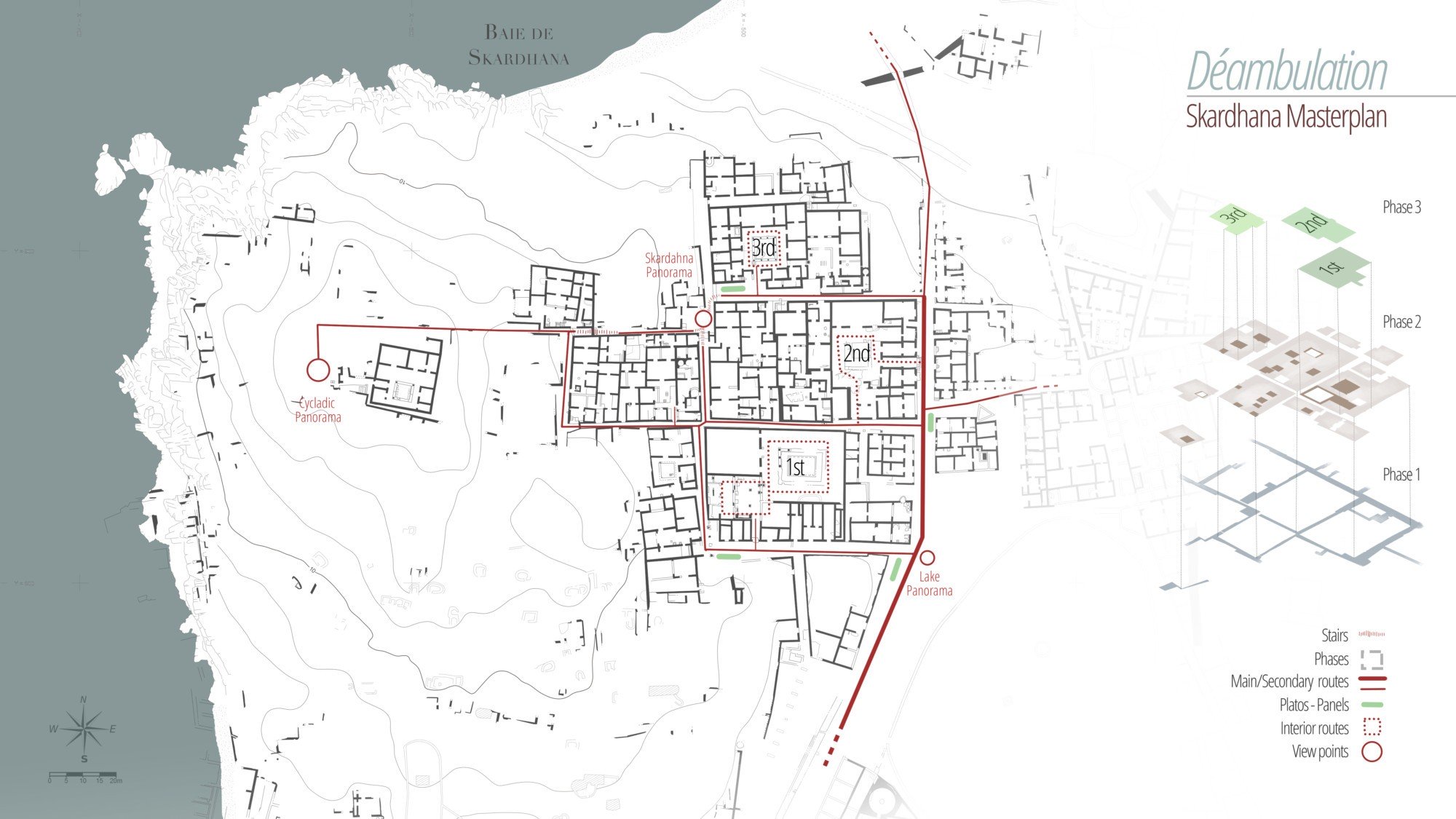Aménagement de site archéologique – Quartier d’habitation de Skardhana à Délos